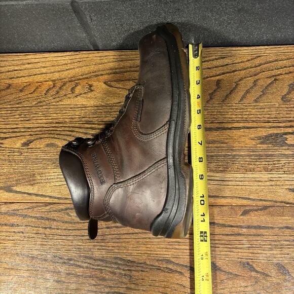 Red Wing Brown Leather Steel King Toe Work Boots Men’s 9.5 - Picture 7 of 8